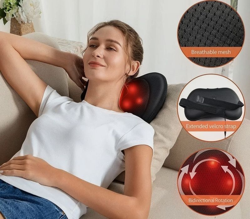 Masażer do karku i pleców (Nowy) poduszka Shiatsu