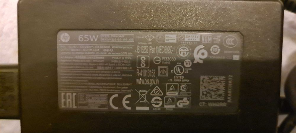 Transformador HP Original 65W - Modelo TPN-DA17