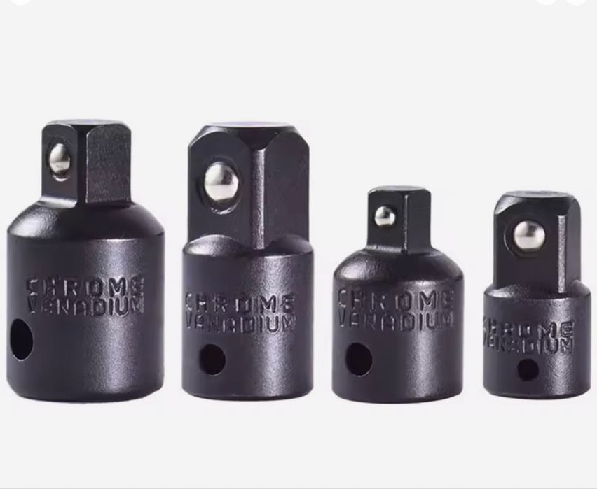 Набор 4шт Квадратний перехідник перетворювач приводу 1/4 3/8 1/2 ударн