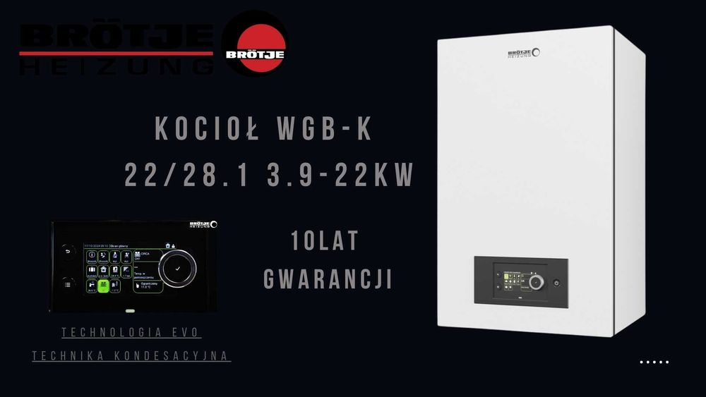 Kocioł gazowy kondensacyjny Brotje  WGB-K 22/28.1