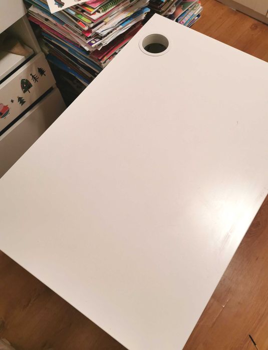 Biurko micke ikea białe 73x50 z szufladą