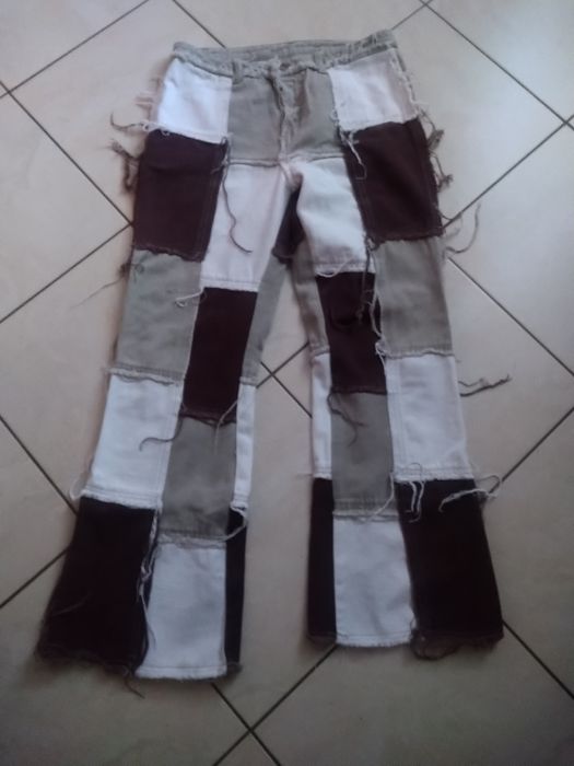 Spodnie patchwork Shein L