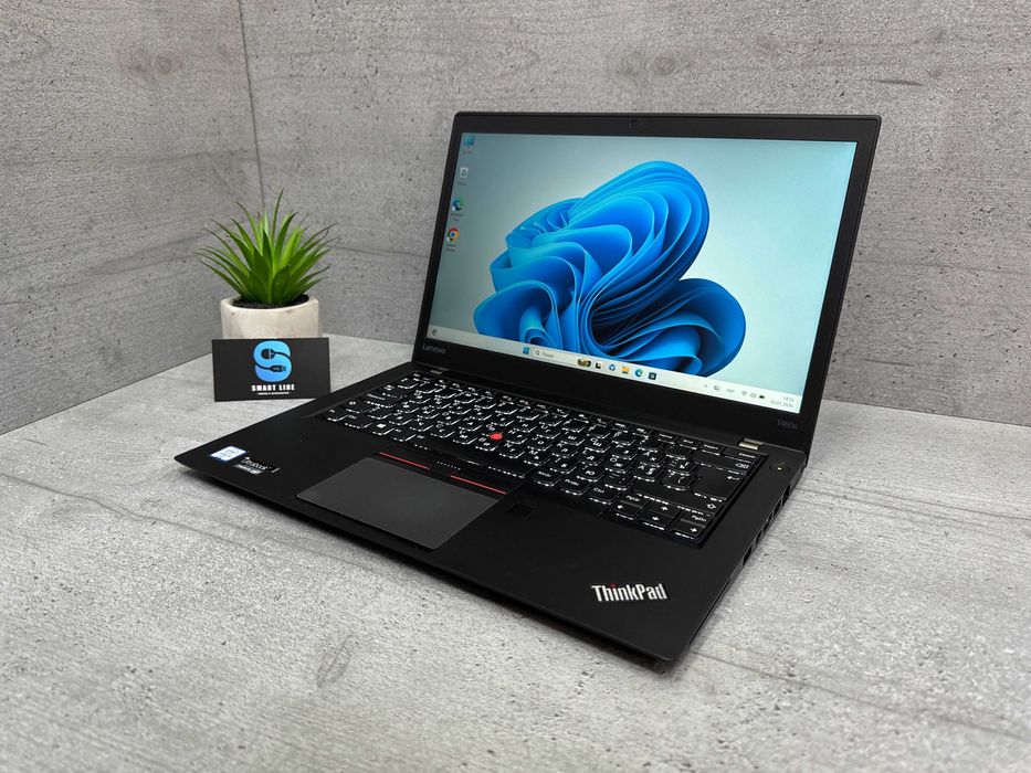 Стильний ноутбук Lenovo T460s/i5-6300u/8gb ddr4/256gb ssd