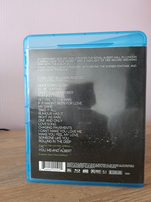 Adele - Live At The Royal Albert Hall na płytach Blu-ray + CD