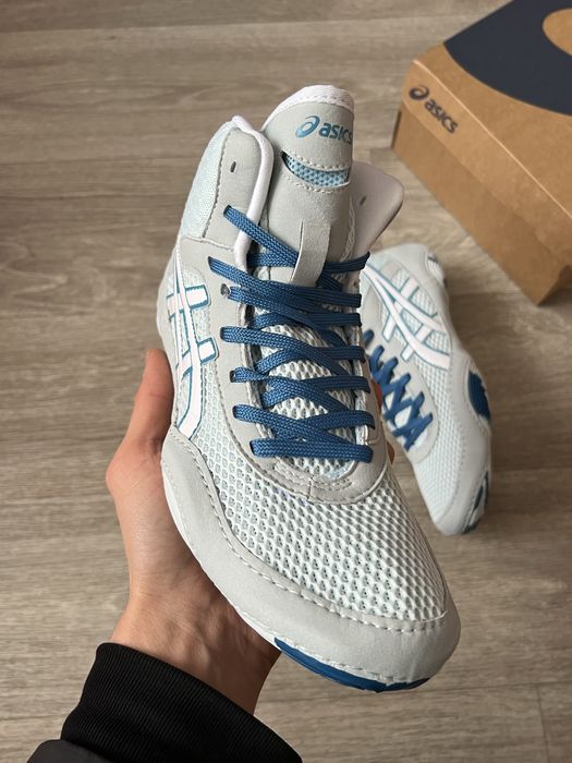Боксерки/борцовки Asics Matblazer сині борцівки асікс