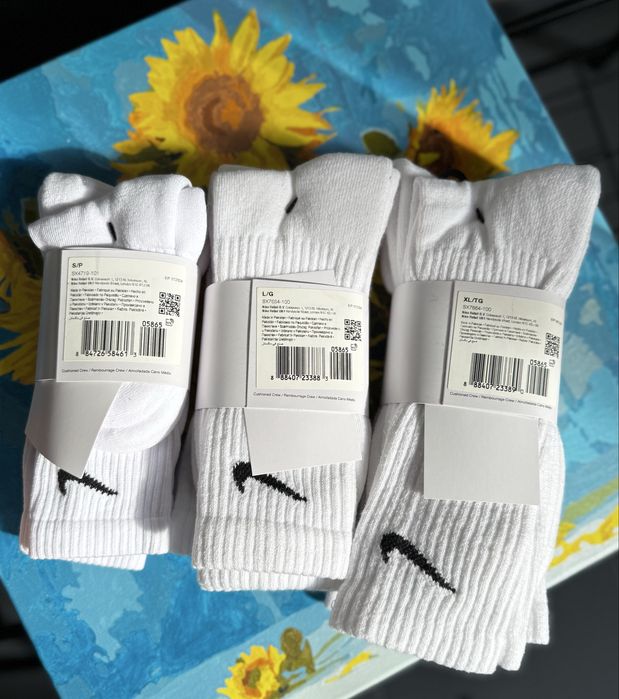 Шкарпетки Nike Sx7664-100 Sx4719-101 оригінал 34-38 42-46 46-50