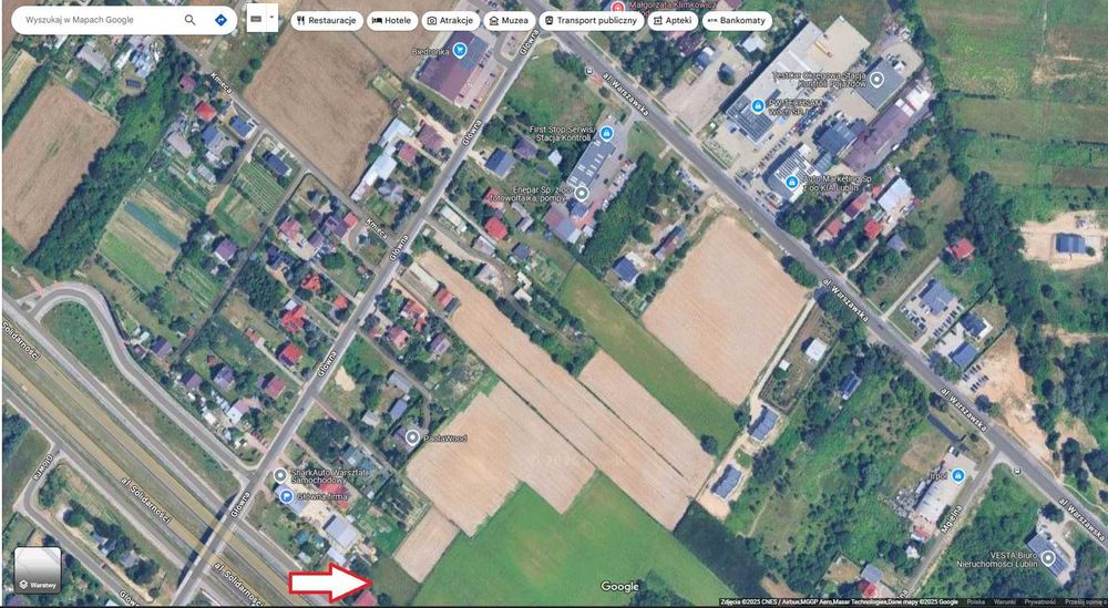 Powierzchnia biurowa z możliwością wynajęcia działki 1000m2