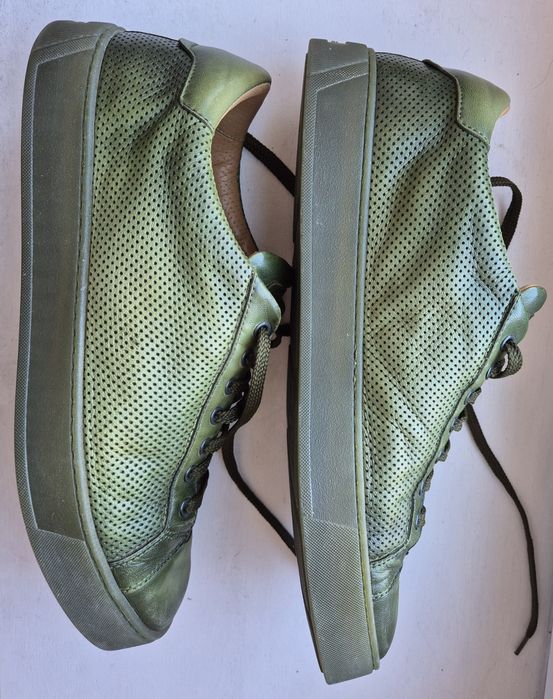 SANTONI roz. 46 30 cm delikatna skóra naturalna w całości made in italy