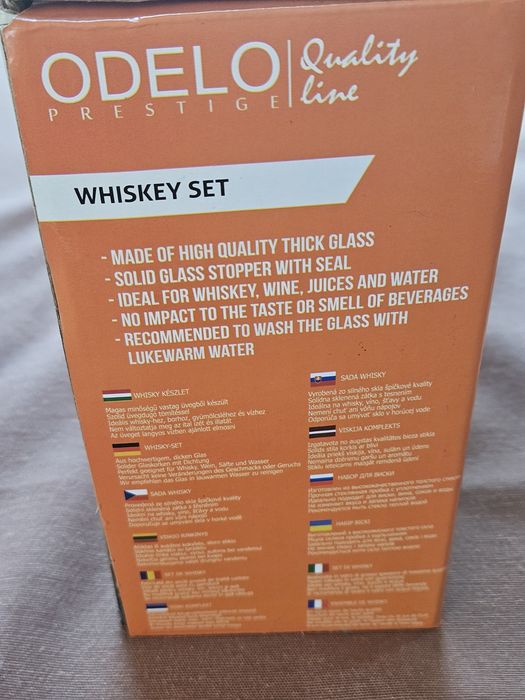 Nowa Karafka + 4 szklanki whiskey