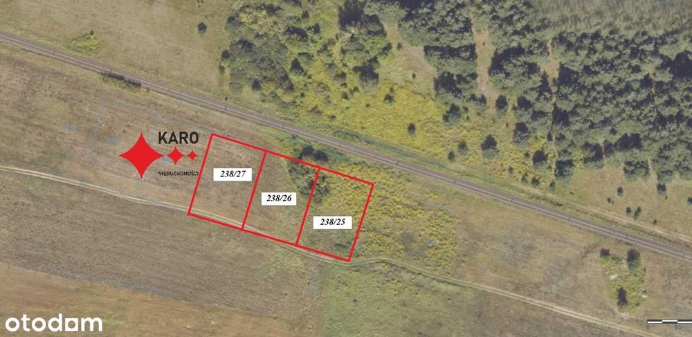 Działki z projektem domu, tuż za Międzyrzeczem, obręb Kuźnik