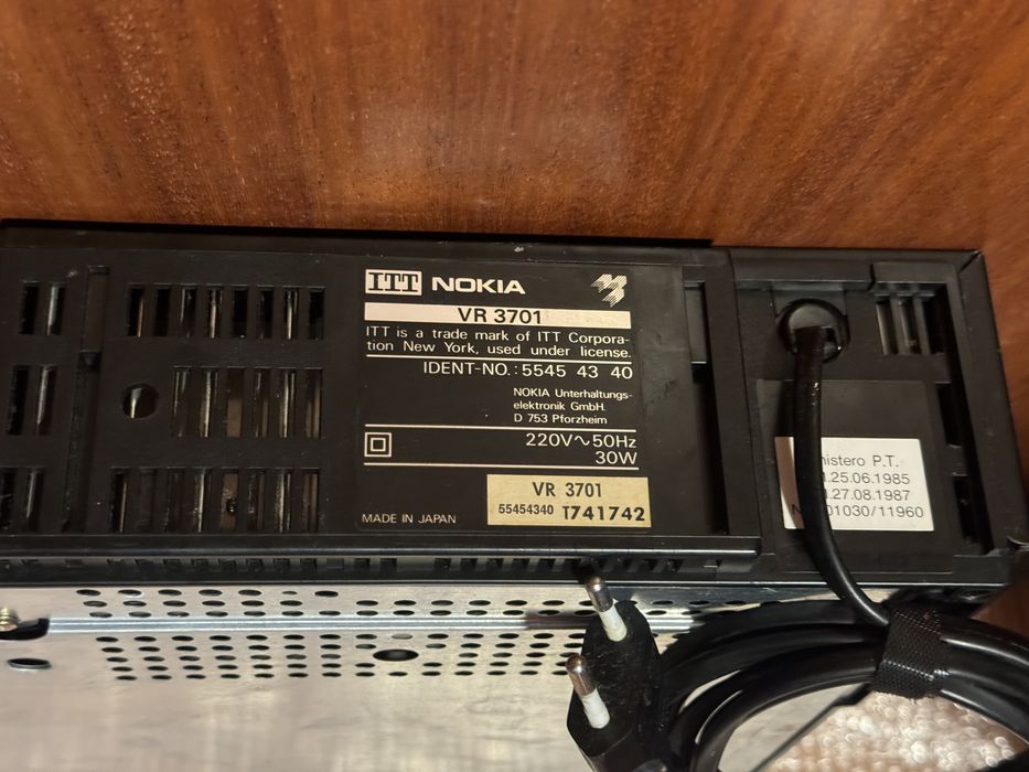 Leitor Gravador VHD ITT NOKIA