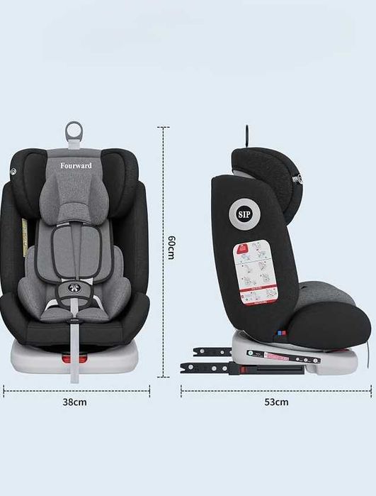 Obrotowy Fotelik Samochodowy Fourward 360° ISOFIX 0-36 kg