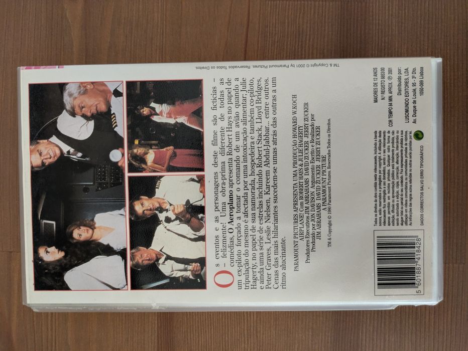 VHS " O Aeroplano " 1980 (Opt. Estado)