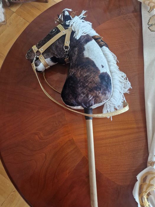 Pasja Hobby Horse Srokacz - Maść Srokata - Duży (38 cm) - Konik na Kiju / Patyku nr 13