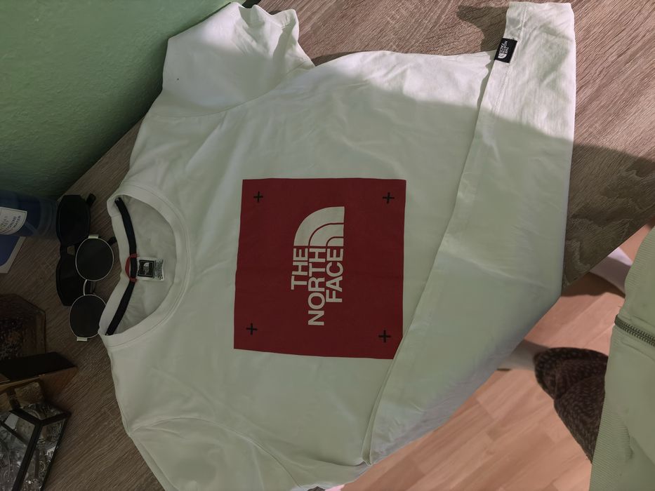 Біла футболка The North Face (TNF) з Box Logo