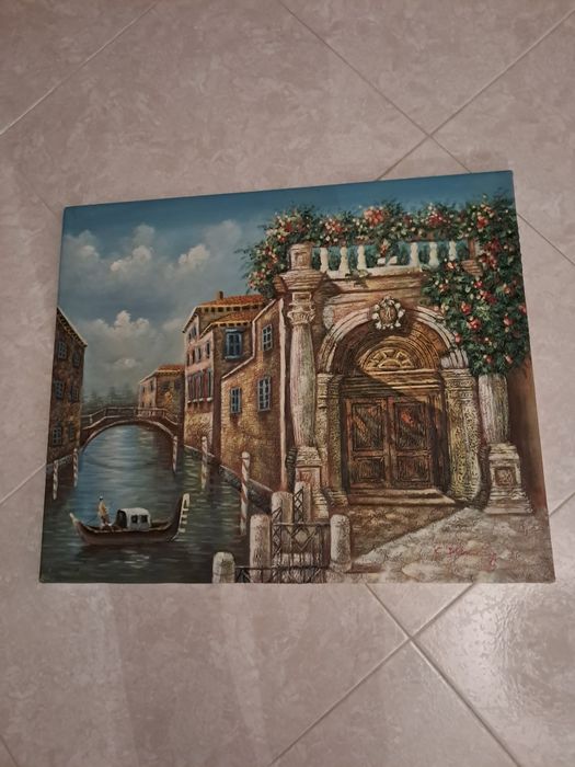 Quadro  em tela pintada à  mão
