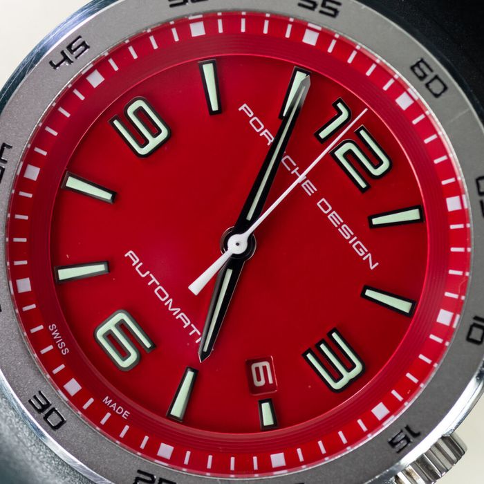 Zegarek Porsche Design 6310 Flat six  red
