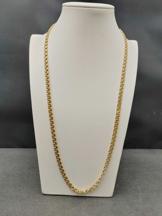 NOWY Złoty Łańcuszek Galibardii Pełny 60cm / Złoto 585