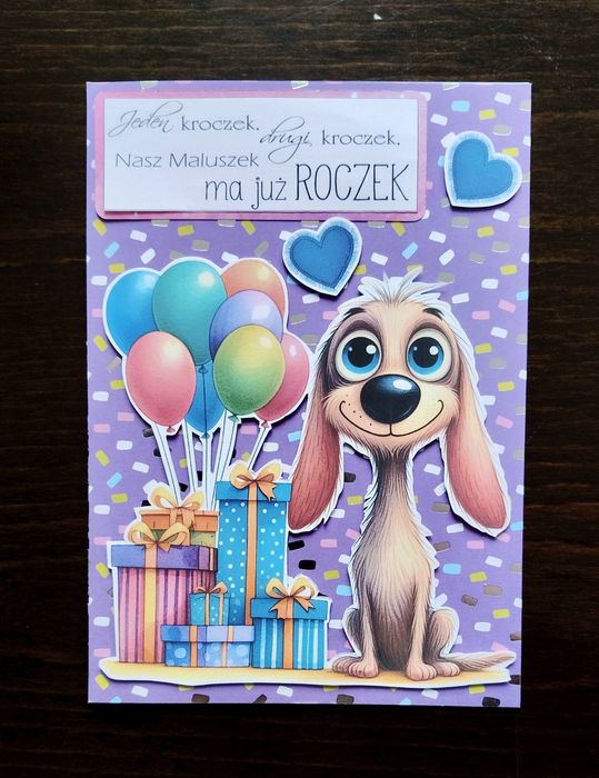 Kartka urodzinowa, imieninowa , roczek