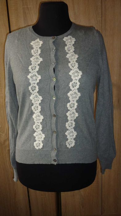 Arabella & Addison- bawełniany sweter z kaszmirem  r; XL