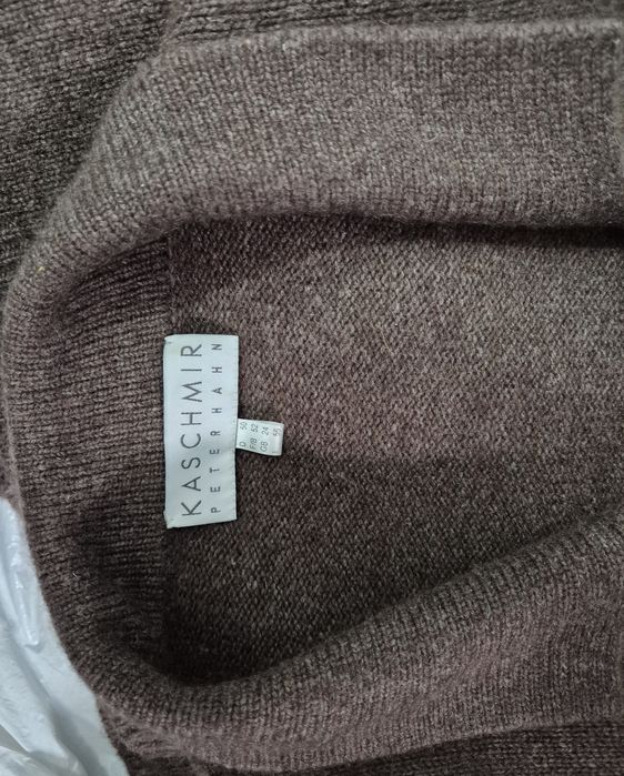 PETER HAHN roz. 50 3/4XL sweter kaszmir 100 % kardigan damski premium