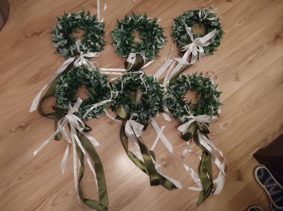 Wianki weselne 6 szt.