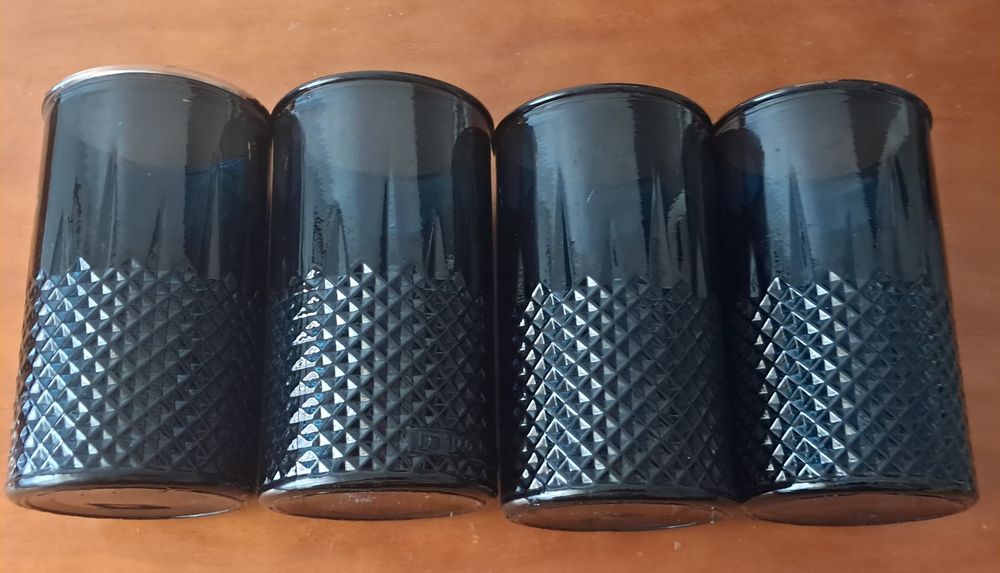 Conjunto 4 copos azuis