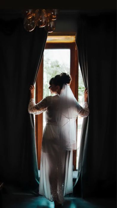 Шикарний пенюар+сорочка для ідеального ранку нареченої