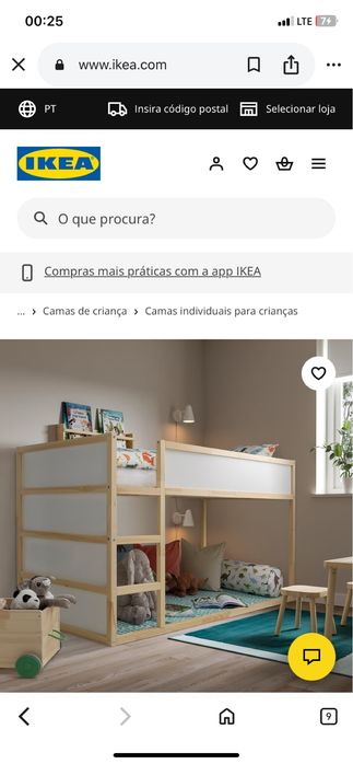 Cama IKEA como nova com colchão incluido