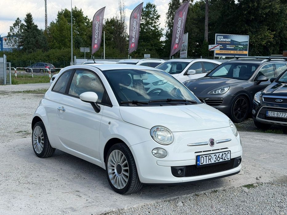 Fiat 500  1.2 Benzyna/2008r/Klima/Raty/Półskóra/Alufelgi/Zamiana