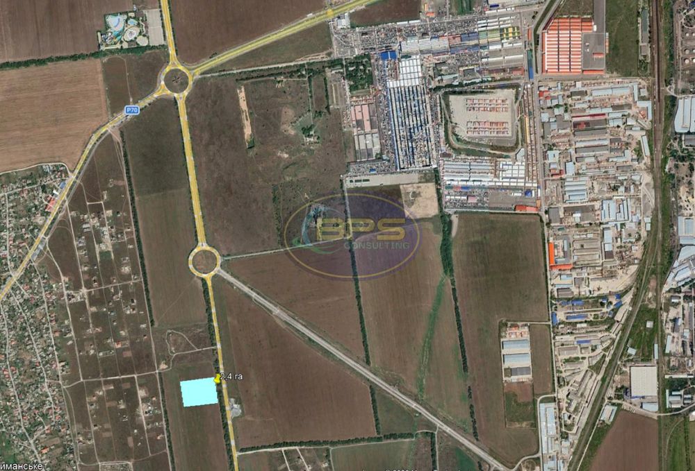 Продам земельну ділянку 240 соток (2,4 га) фасад с.Прилиманське