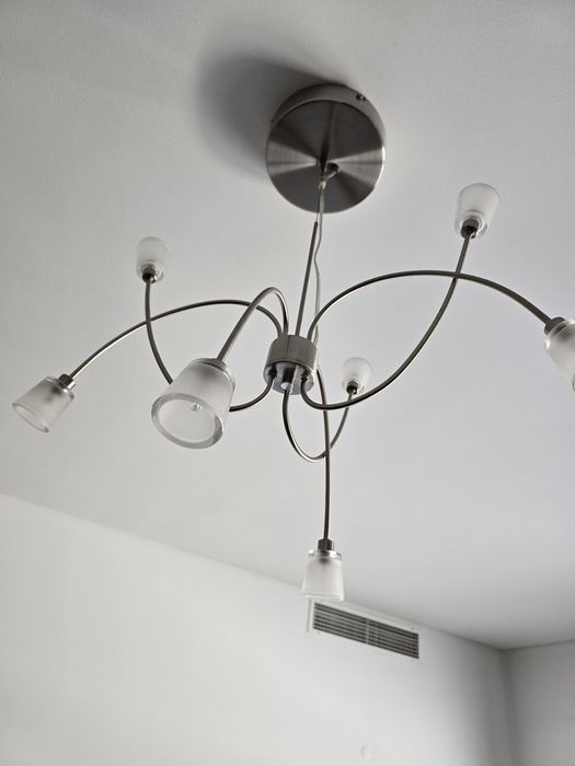 Conjunto de 2 Candeeiros de teto inox Ikea