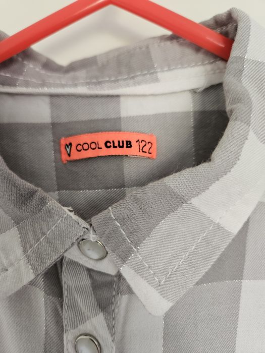 Cool Club Koszula dziewczęca w kratkę r.122cm