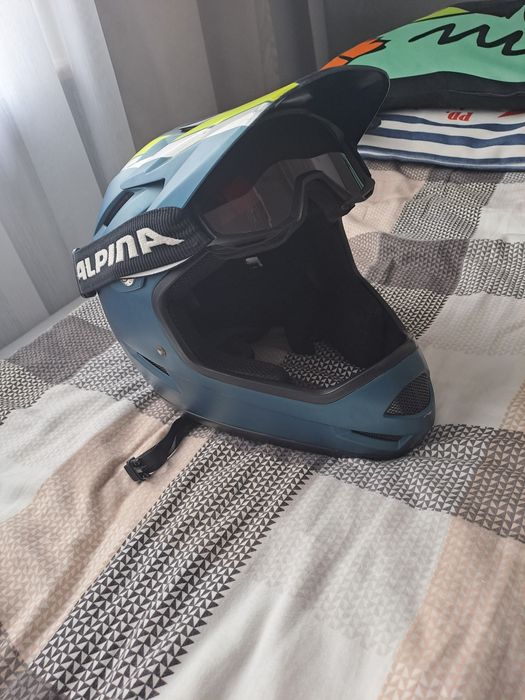 Kask Bell + gogle Alpina  moto/enduro/dh/rower