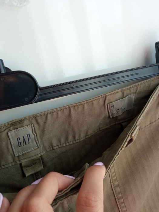 Gap nowe spodenki szorty damskie khaki wysoki stan 44/46