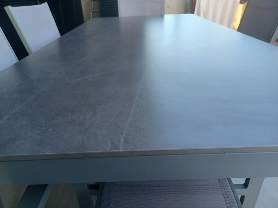 Mesa exterior + 6 cadeiras