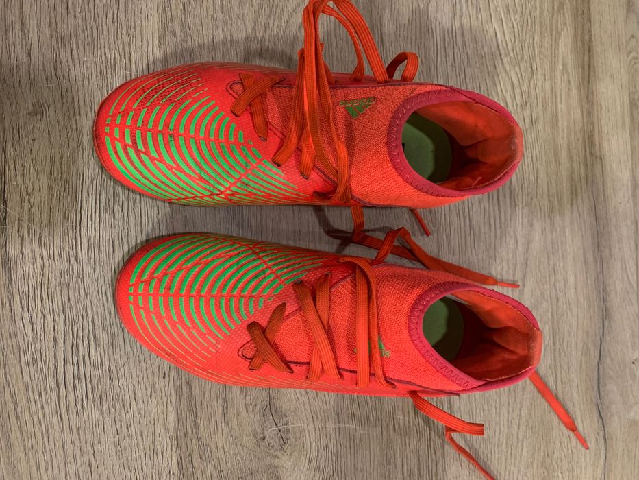 Chuteiras Adidas Predator laranja, originais, criança, tamanho 33