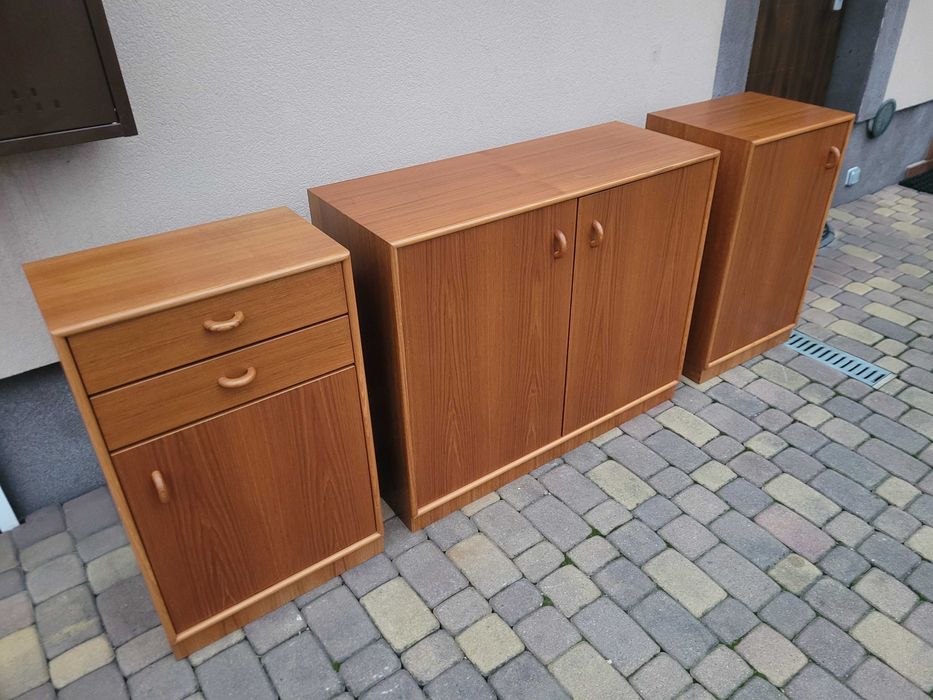 Tekowe Duńskie Szafki Meble Drewniane
