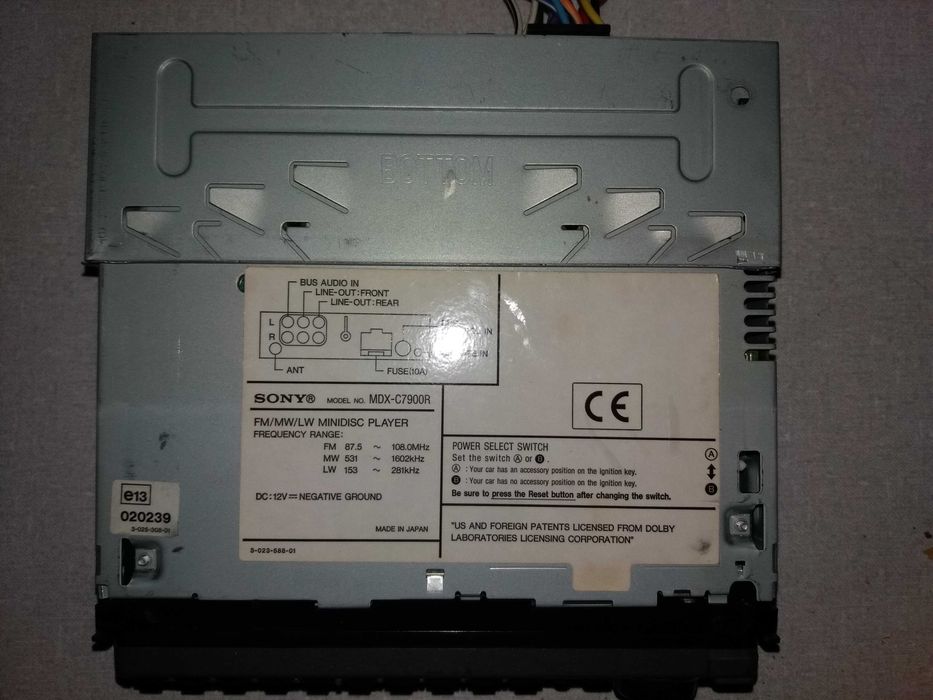 Radio Sony MDX-C7900R minidisc