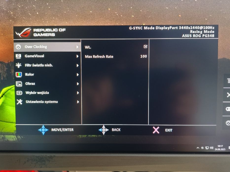 Monitor ASUS 34” PG348Q – UltraWide