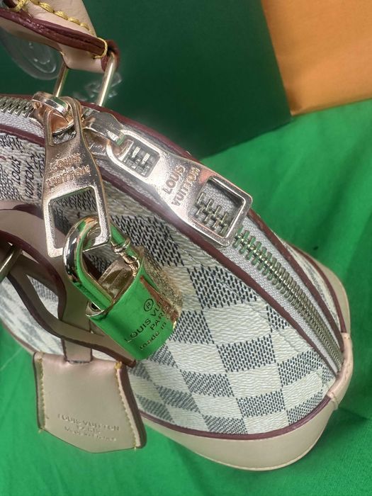 Torebka listonoszka Torba jasna kratka Alma BB kuferek Premium