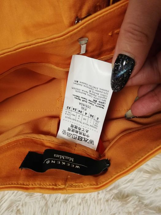 spodnie Max Mara 34 36 cygaretki Max Mara xs s 36 weekend max mara