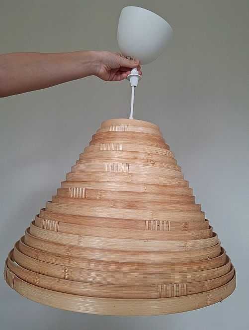 Klosz Ilsbo IKEA plus oprawka bambus naturalny