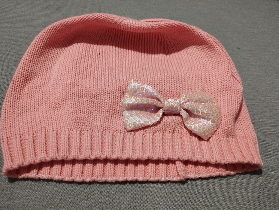 Czapka dziewczęca wiosenna 54cm