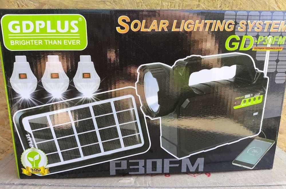 Сонячна автономна система Solar GDPlus GD-P30 FM: 780 грн. - Ліхтарики ...