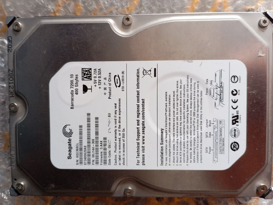 Жёсткий диск Seagate 400GB