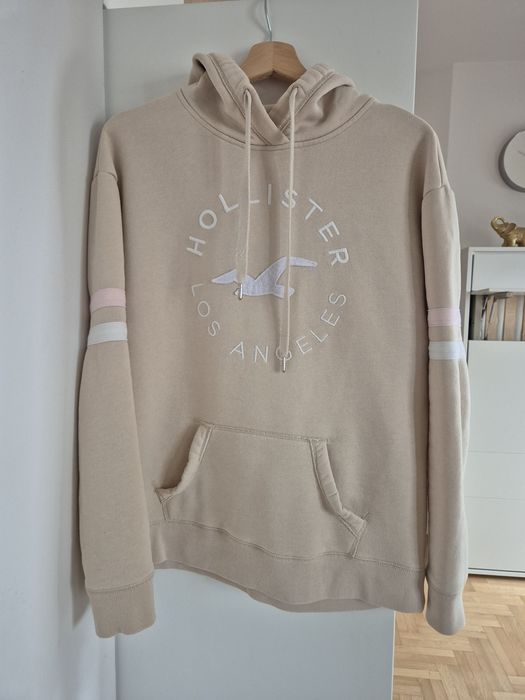 Bluza hollister M beżowa pudrowa melanżowa M