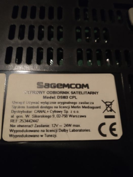 Dekoder satelitarny Sagemcom DSI83