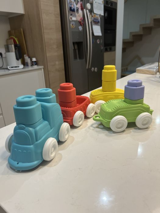 Miękkie klocki Clemmy pociąg ciuchcia Clementoni zabawka