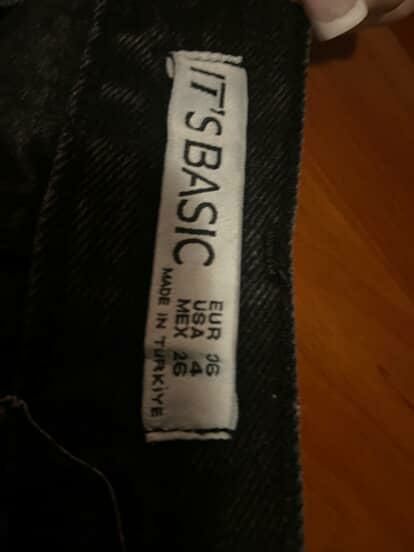 Бегги джинсы чёрные